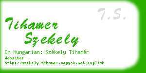 tihamer szekely business card